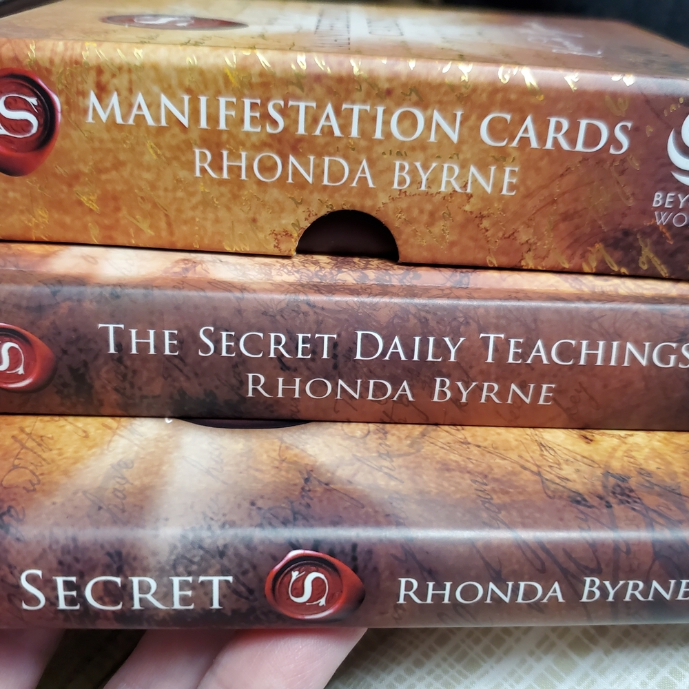 The Secret Manifestation Card and Book Set - Warm Brown